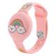 AirTag bracelet for children in silicone with rainbow - Pink