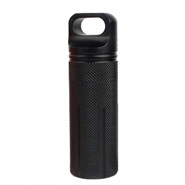 EDC extra robust waterproof container for outdoor or geocaching - Black