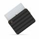 Puffy MacBook 13-14" sleeve with accessory compartment and small accessory bag - Black