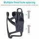 2-in-1 anti-theft AirTag holder and bottle holder for bike - Black