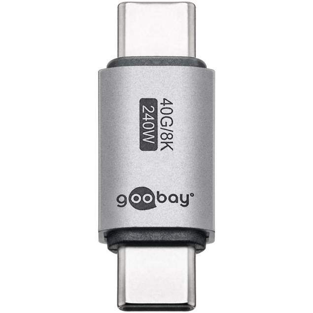 USB-C 4.0 adapter male to male - 240W / 40Gbps / 8K