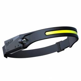 Rechargeable and waterproof double headlamp with hands-free sensor - 350lm