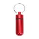 Waterproof container for pills or geocaching (bison) - Red