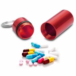  Waterproof container for pills or geocaching (bison) - Red