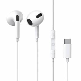 Baseus Encok C17 Stereo headset with USB-C connector and microphone - 1.1m - White