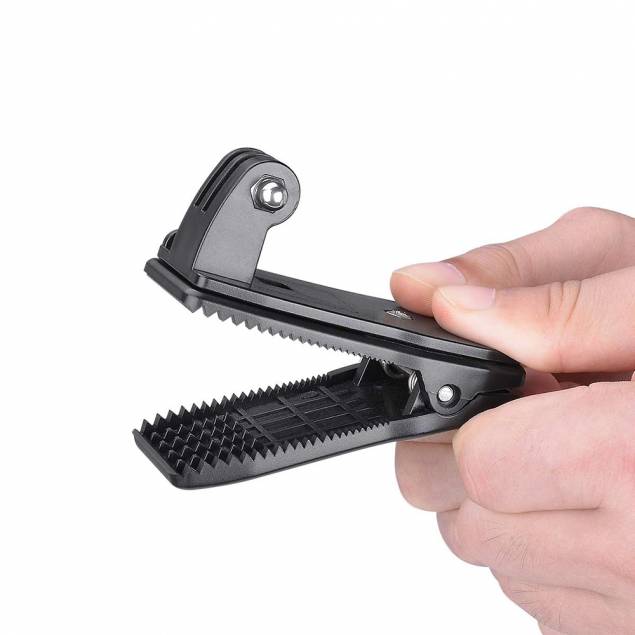 360° rotatable clamp holder for GoPro, Insta360, DJI, and other action cameras