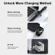 Portable USB-C Apple Watch charger with strap - Black