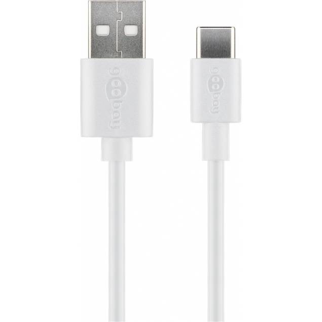GooBay USB-C to USB 2.0 cable - 2 meters - White GooBay USB-C to USB 2.0 cable - 2 meters - White