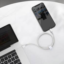  Baseus USB-C to Lightning cable - 1m - White