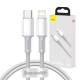 Baseus USB-C to Lightning cable - 1m - White