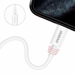  Dudao USB-C to Lightning cable - 1m - White