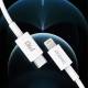 Dudao USB-C to Lightning cable - 1m - White
