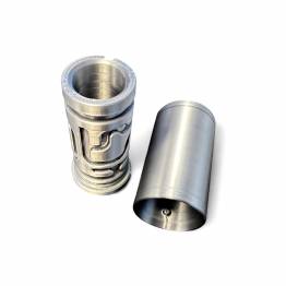 Puzzlebox cylinder labyrinth for money gifts and geocaching - 3D printed - Black