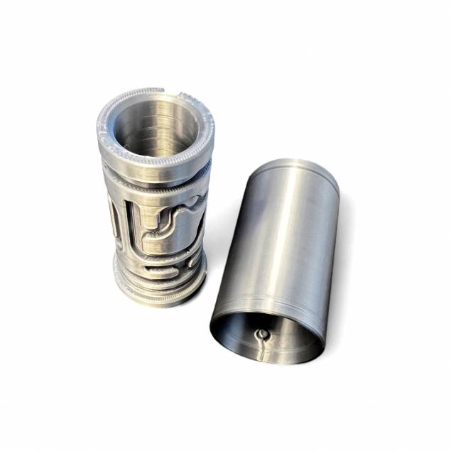 Puzzlebox cylinder labyrinth for money gifts and geocaching - 3D printed - Black Puzzlebox cylinder labyrinth for money gifts and geocaching - 3D printed - Black
