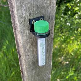  Bottle holder for mounting with screws or straps - 3D printed - Black