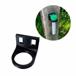 Bottle holder for mounting with screws or straps - 3D printed - Black