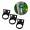 3x bottle holders for mounting with screws or straps - 3D printed - Black