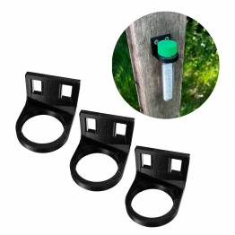 Bottle holder for mounting with screws or straps - 3D printed - Black