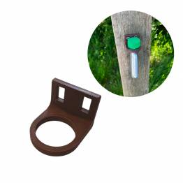 Bottle holder for mounting with screws or strip - 3D printed - Brown