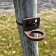 Bottle holder for mounting with screws or strip - 3D printed - Brown