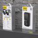 Dudao K15Max powerbank 30,000mAh with USB-C and Lightning cable - 22.5W PD+QC - Black