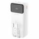 Dudao K15Max powerbank 30,000mAh with USB-C and Lightning cable - 22.5W PD+QC - Black