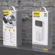 Dudao K15Max powerbank 30,000mAh with USB-C and Lightning cable - 22.5W PD+QC - Black