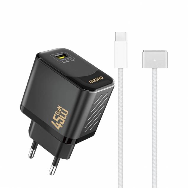 Dudao 65W GaN 4-port PD charger - 2x USB-C / 2x USB - White Dudao 65W GaN 4-port PD charger - 2x USB-C / 2x USB - White