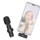 Wireless Clip-on Microphone with USB-C and USB-C Port for Charging Mobile