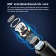 Wireless Clip-on Microphone with USB-C and USB-C Port for Charging Mobile