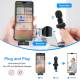 Wireless Clip-on Microphone with USB-C and USB-C Port for Charging Mobile