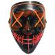 Halloween LED mask - 2-colored - Orange/Purple