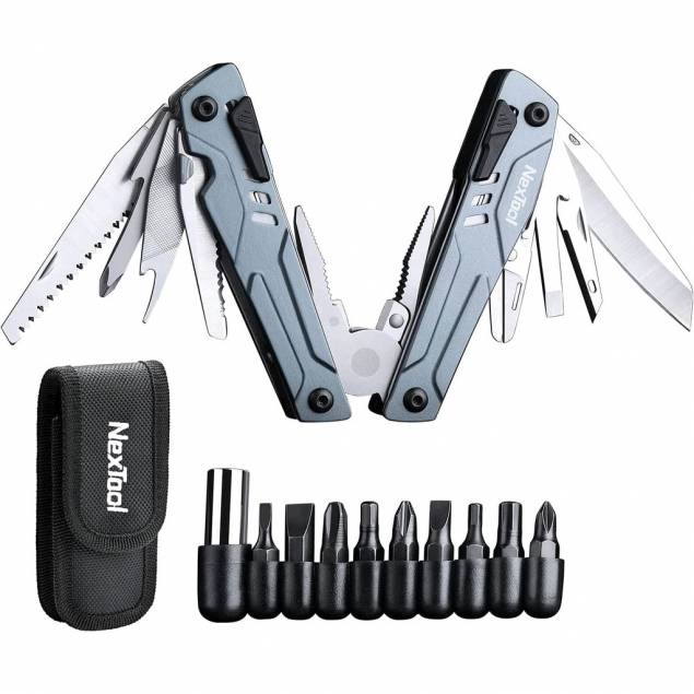 NexTool Sailor Pro multitool 14-in-1 with 9 bits - Blue