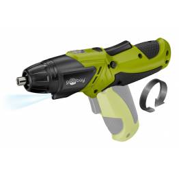  Goobay rechargeable screwdriver and drill with 3 bits and 2 drills