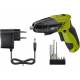 Goobay rechargeable screwdriver and drill with 3 bits and 2 drills