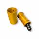 Puzzlebox cylinder labyrinth for money gifts and geocaching - 3D printed - Gold