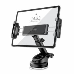 Adjustable iPad/tablet holder for the car with suction cup and telescopic arm - 7-13"
