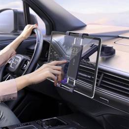  Adjustable iPad/tablet holder for the car with suction cup and telescopic arm - 7-13"