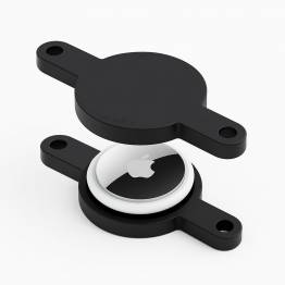 Anti-theft AirTag case for bicycle in protective plastic - Black