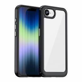 iPhone 16e cover - Transparent with black frame