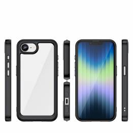  iPhone 16e cover - Transparent with black frame