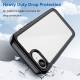 iPhone 16e cover - Transparent with black frame