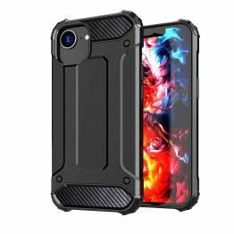  Extra protective iPhone 16e Hybrid Armor cover - Black