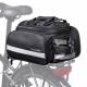 Bike bag for luggage carrier with side pockets, rain cover and carrier strap - 27l