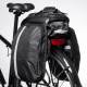 Bike bag for luggage carrier with side pockets, rain cover and carrier strap - 27l