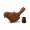 Bird geocache container with space for bison - 11cm - 3D printed - Brown