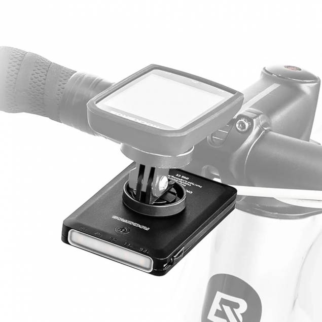 2-in-1 bike light and power bank with 2-in-1 cable and Garmin mount - 5000mAh - 150lm 2-in-1 bike light and power bank with 2-in-1 cable and Garmin mount - 5000mAh - 150lm