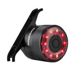 Rechargeable waterproof lightweight bicycle rear light for saddle or seat post