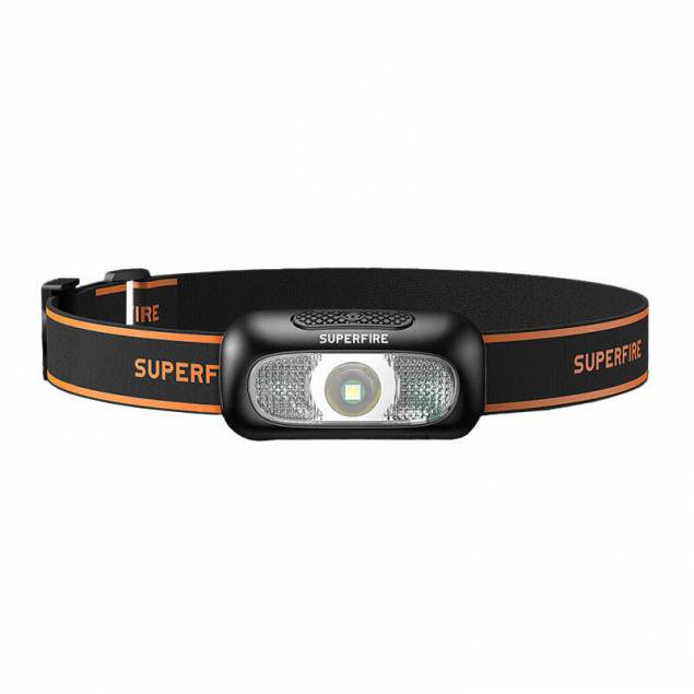 Superfire HL05-D rechargeable and waterproof headlamp - 110lm Superfire HL05-D rechargeable and waterproof headlamp - 110lm