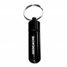Waterproof container for pills or geocaching (bison) - Black